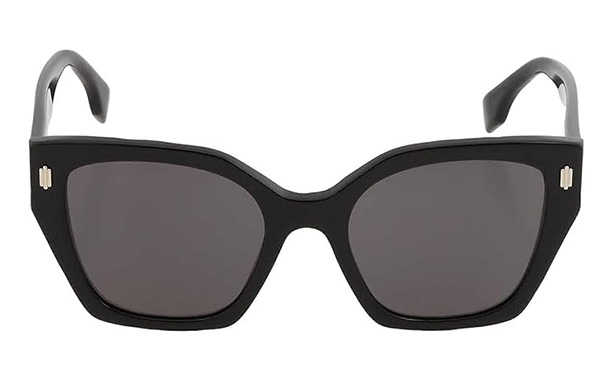 FENDI Gafas de sol ahumadas FE40070I 01A 54 para mujer