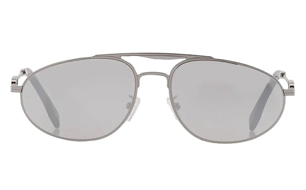 FENDI Smoke Mirror Pilot FE40072U 14C 57 - Gafas de sol para hombre, Rutenio claro brillante