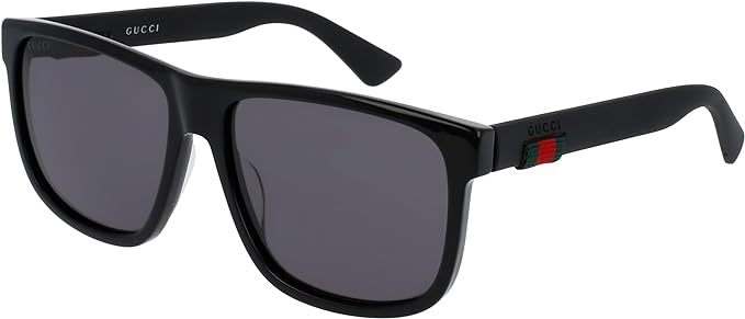 Gucci GG 0010 S- 001 NEGRO/GRIS Gafas de sol, hombre, 58-16-145, Negro -
