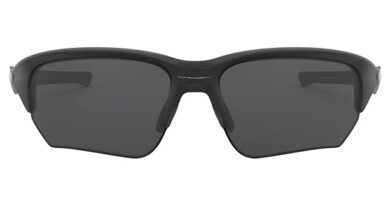 Oakley Gafas de sol para hombre, marco de tinta negra, lentes de iridio jade, 2.362 in