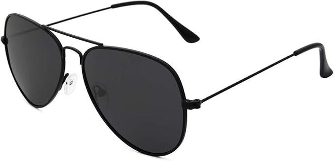 livho Gafas de sol para hombre y mujer, estilo aviador, polarizadas, de metal, espejo, protección UV 400
