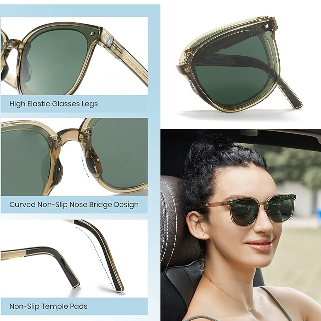 Cyxus Trendy Polarized Folding Cat Eye